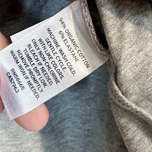 NWT BP by Nordstrom Gray Long Sleeve Scoop Neck Crop Top - Size: Large - Picture 3 of 5